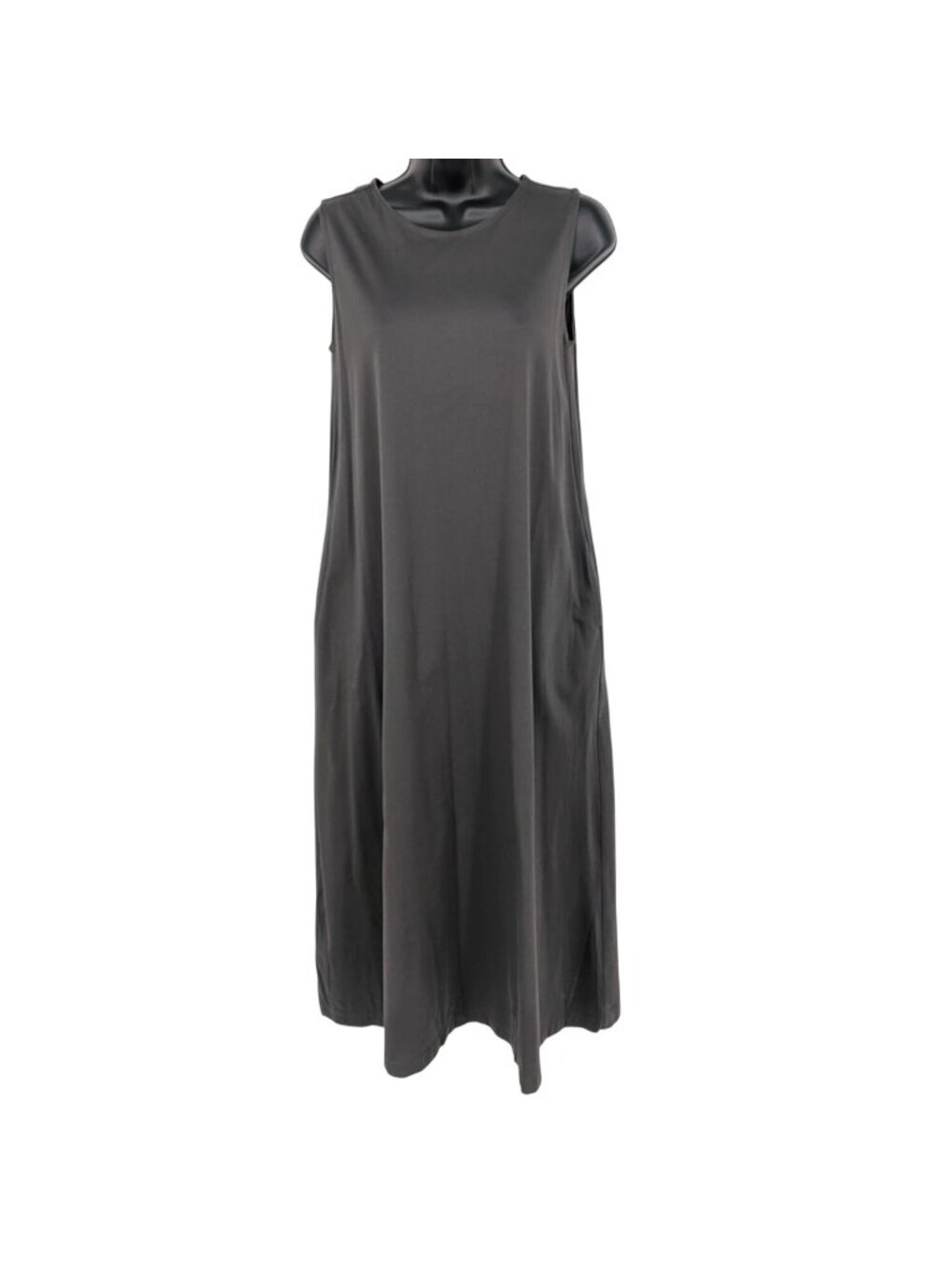 Uniqlo Sleeveless Maxi Dress Neutral Minimalist Capsule Boho Lounge Lagen Size S